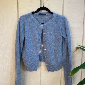 brandy melville grey cardigan